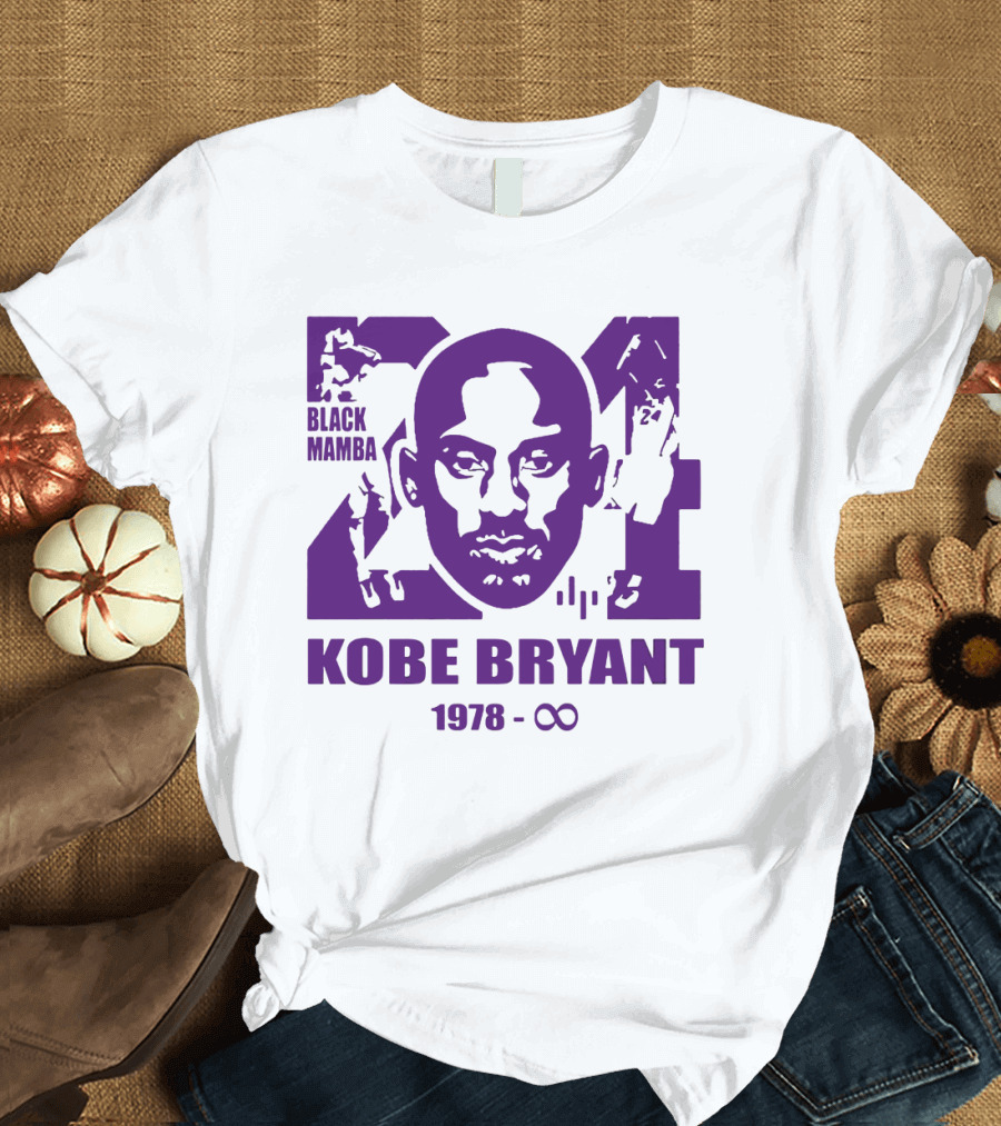 Kobe Bryant Black Mamba Legend Never Die 1978 Infinity T-Shirt