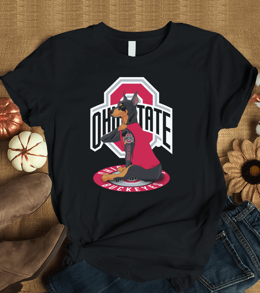 Ohio State Buckeyes Doberman T-Shirt