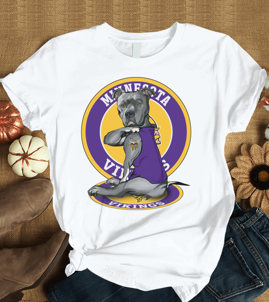 Minnesota Vikings Pitbull T-Shirt