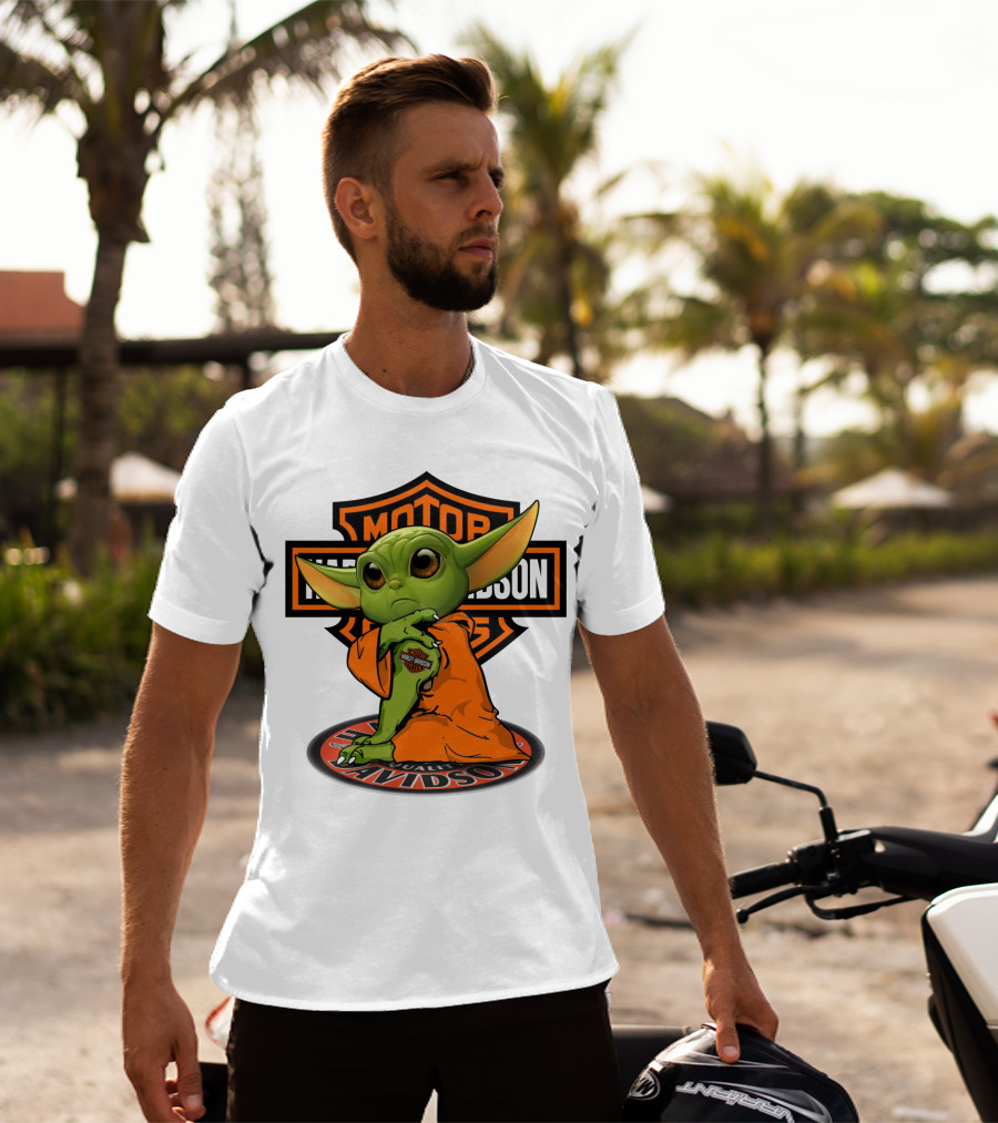Harley Davidson Yoda Motorcycles T-Shirt