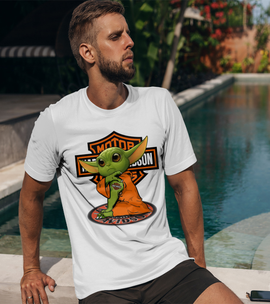 Harley Davidson Yoda Motorcycles T-Shirt