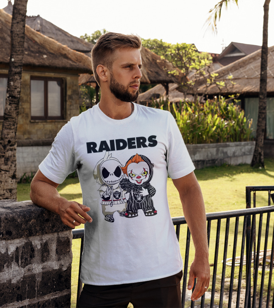 Raiders Jack-Pennywise Crossover Characters T-Shirt