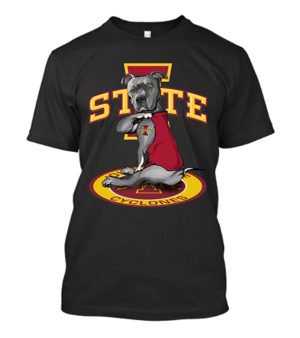 Iowa State Cyclones Dog Mascot With State T-Shirt