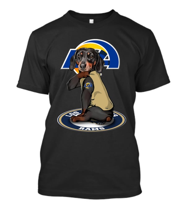 Los Angeles Rams Dachshund Dog T-Shirt