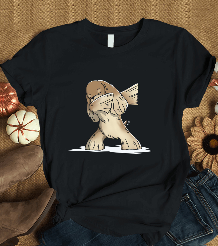 Cocker Spaniel Dog Doing Dab Dance Move in Cute T-Shirt