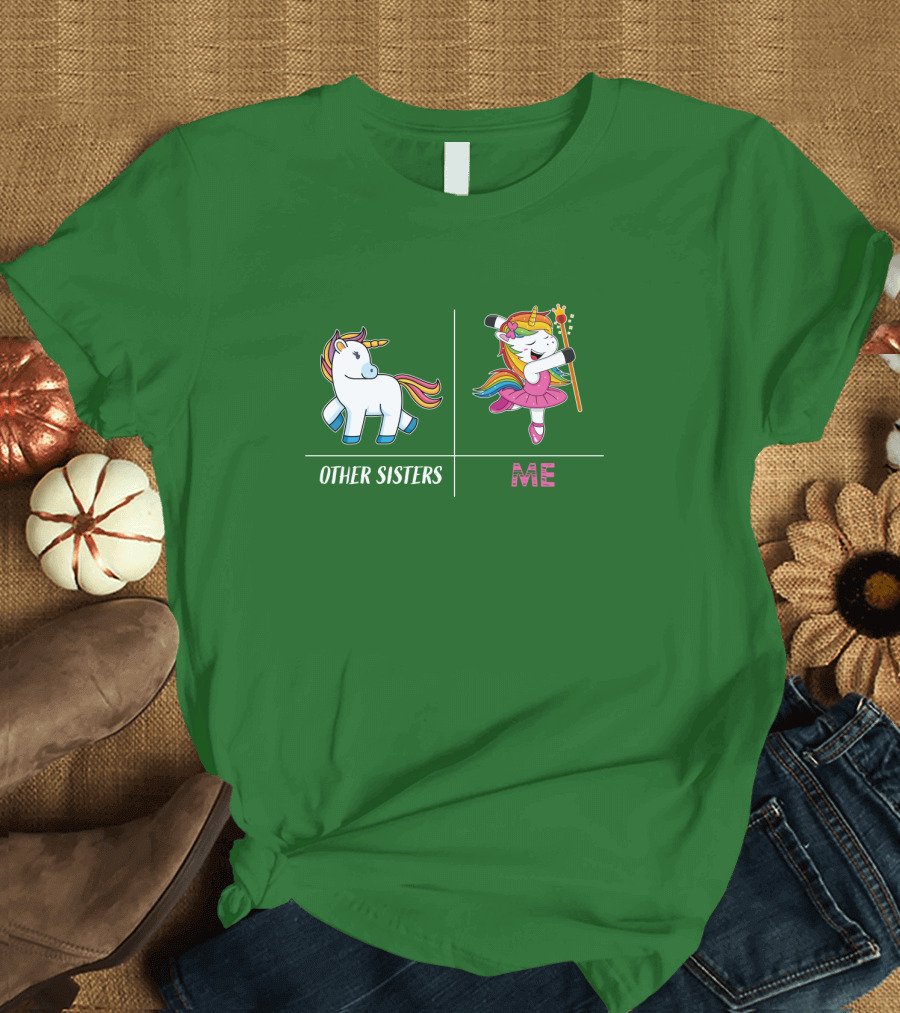 Other Sisters Me Cute Unicorn Ballerina T-Shirt