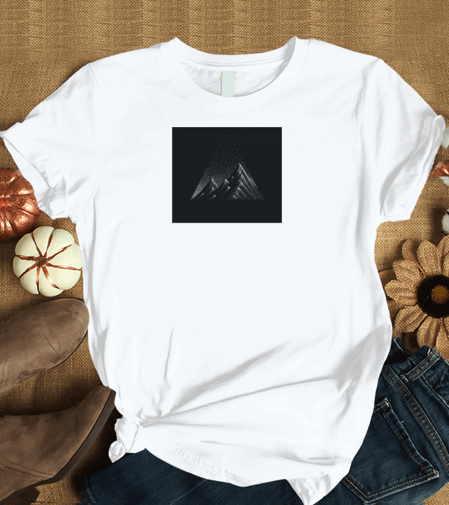 Black Mountain Geometric Peaks T-Shirt