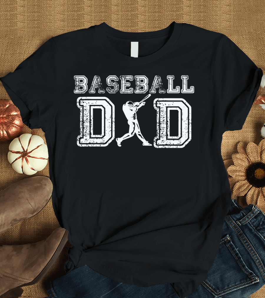 BASEBALL DAD Vintage Style Batter T-Shirt