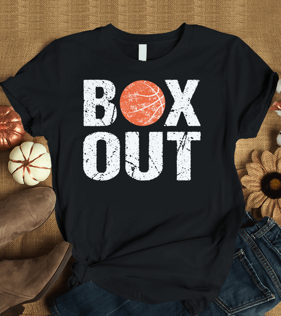 Basketball Coach Box Out Saying Basketball Graphic Nove T-Shirt