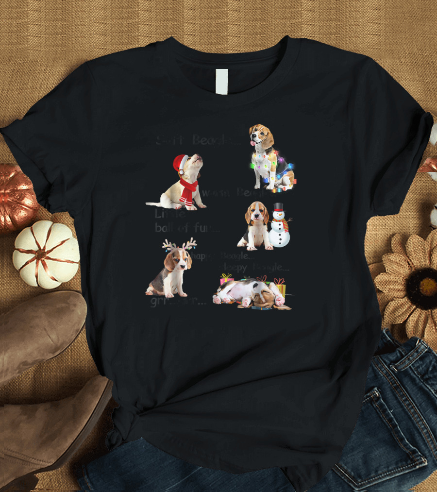 Soft Warm Little Beagle Ball of Fur Happy Sleep Grrr T-Shirt