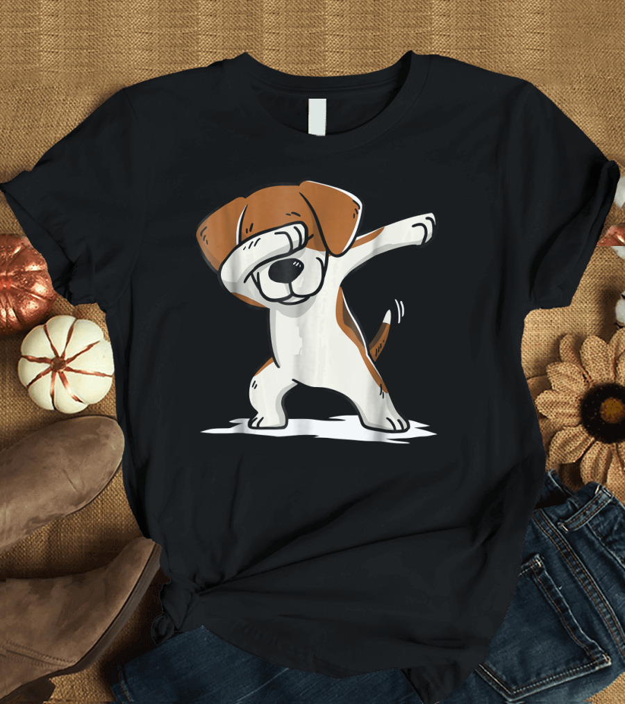 Beagle Cute Funny Dabbing Dab T-Shirt