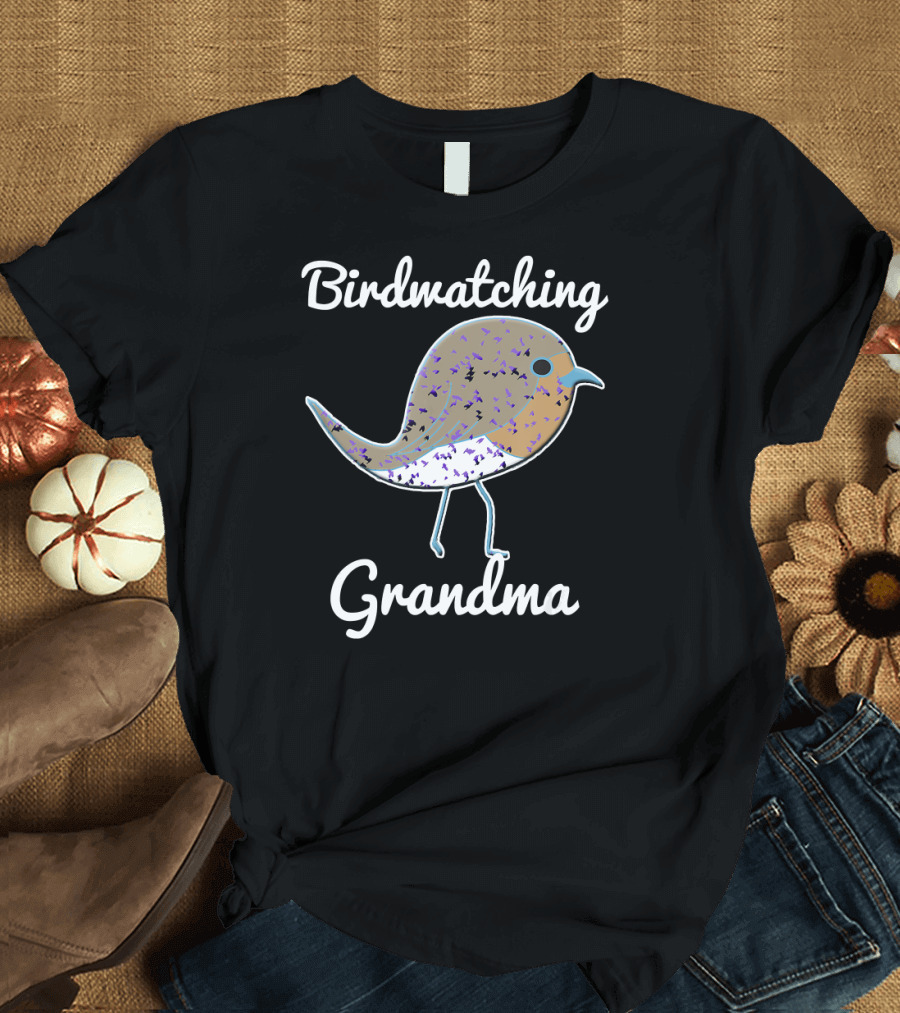 Birdwatching Grandma Birding Bird T-Shirt
