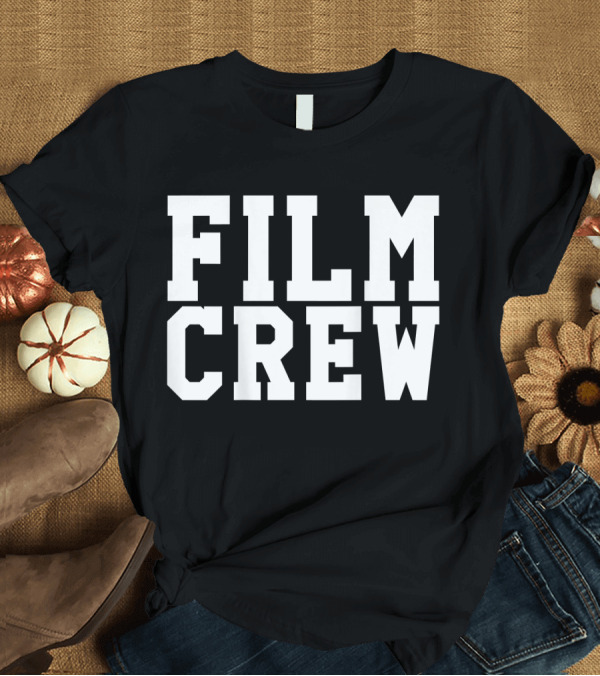T-Shirt: BACK ONLY Film Crew TV Camera Production T-Shirt BACK ONLY Film Crew TV Camera Production T-Shirt