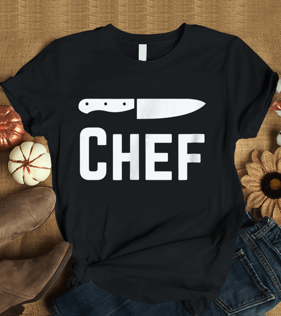 Chef Knife Cooking Cutlery T-Shirt