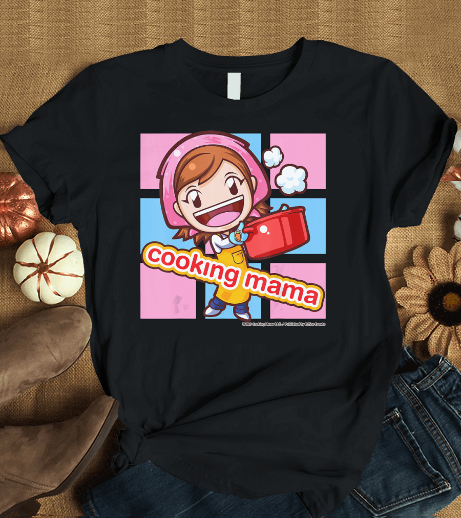 Cooking Mama Cheerful Kitchen Adventure Cooking Squares T-Shirt