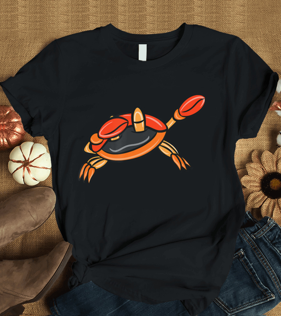 Dabbing Crab Dab Dance Funny Animal Cartoon Dab Pose T-Shirt