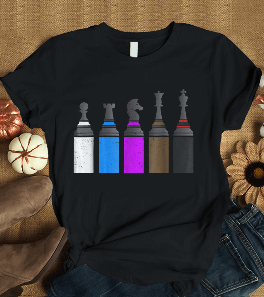 Distressed Chess BJJ Jiu Jitsu Chess Piece T-Shirt