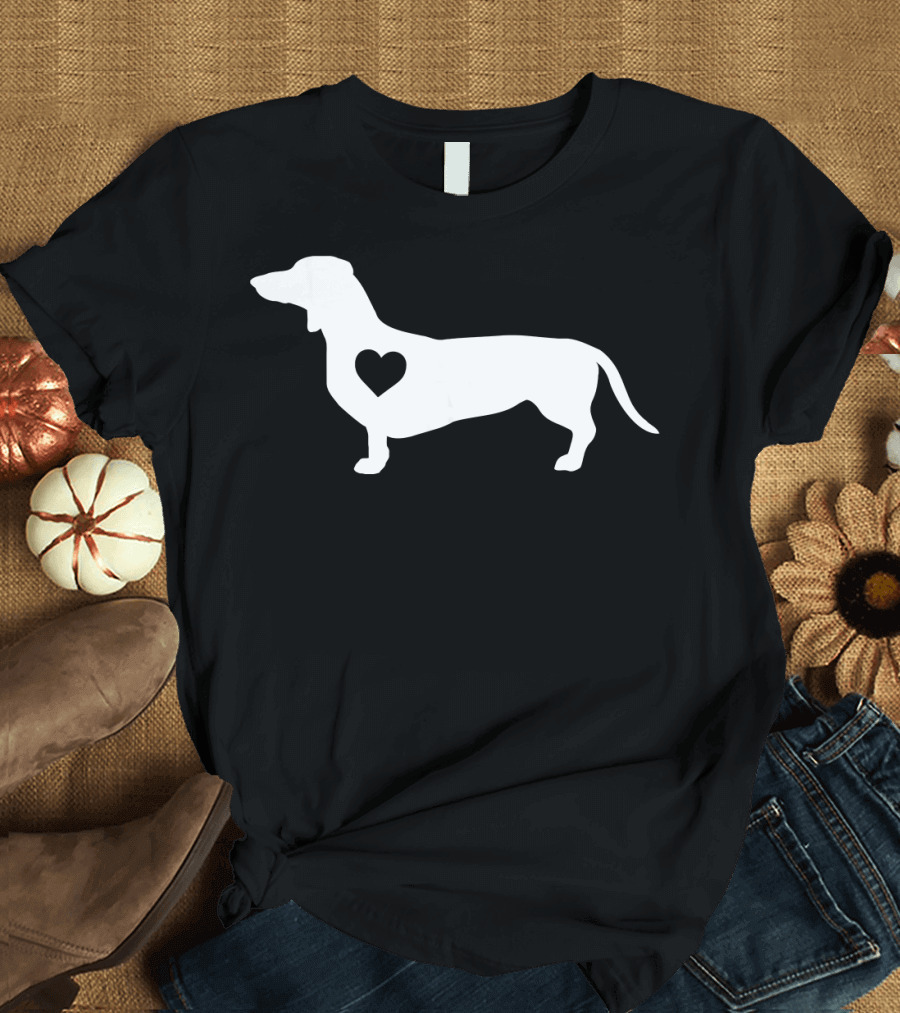 Dachshund Heart Lover Dog Love T-Shirt