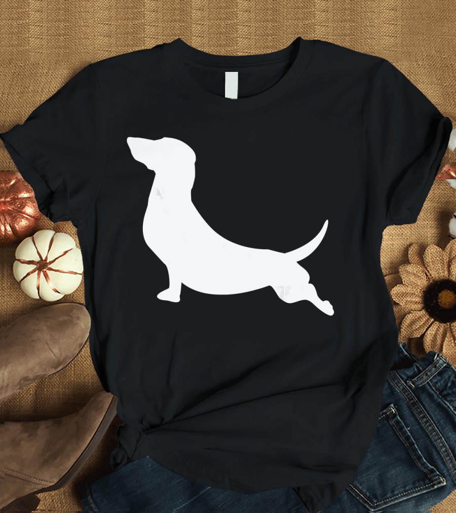 Dachshund Yoga Pose Stretch Puppy T-Shirt