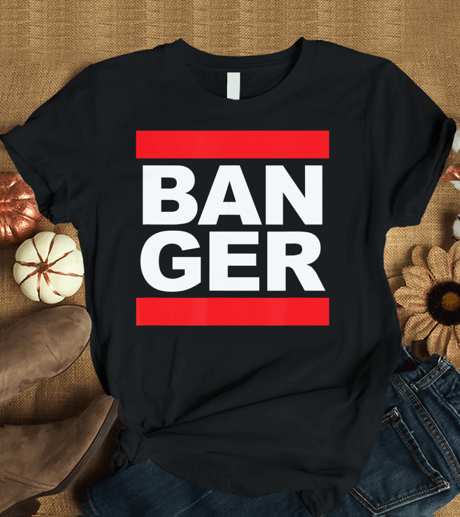 BAN BANGER Headbanger Bass Lovers EDM Dubst T-Shirt