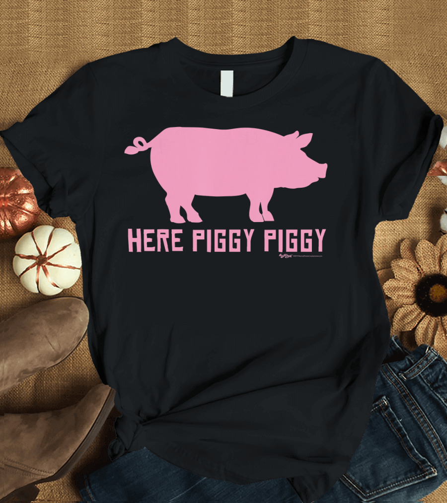 Here Piggy Piggy Funny Farmer Pig T-Shirt