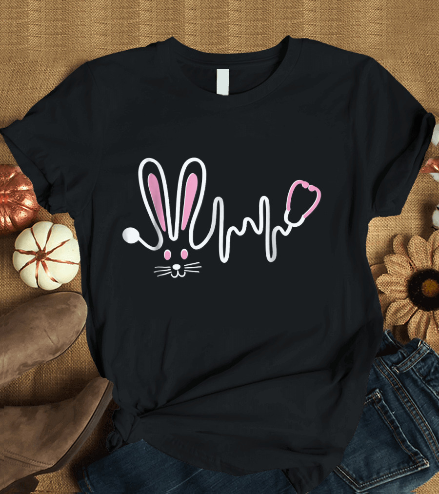 Stethoscope Bunny Nurse Doctor Easter T-Shirt