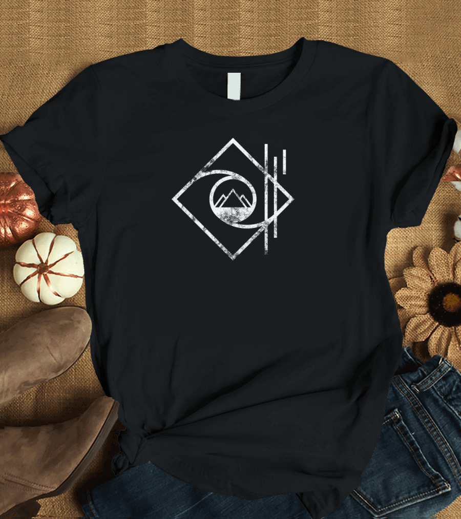 Chasing Mountains Geometric Eye with Mountain T-Shirt