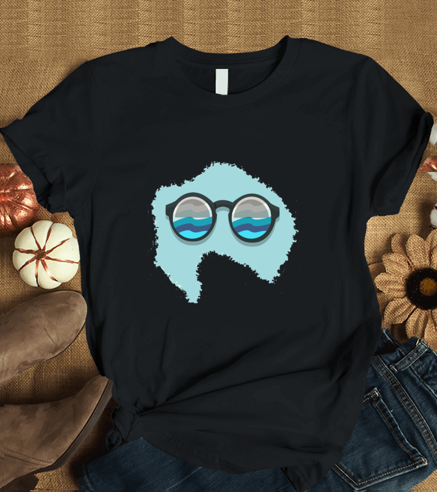 Mountain Walk Glasses Reflection T-Shirt
