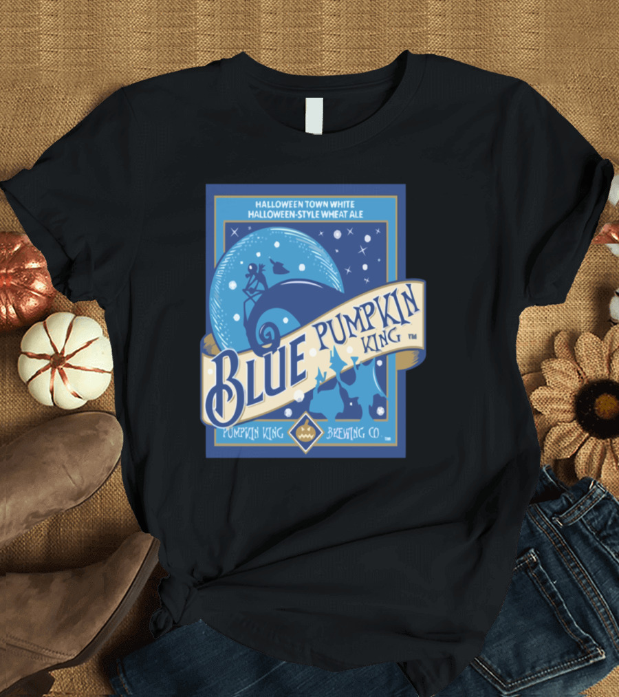 Blue Pumpkin King Halloween Town White Ale Pumpkin King Brewing Co T-Shirt
