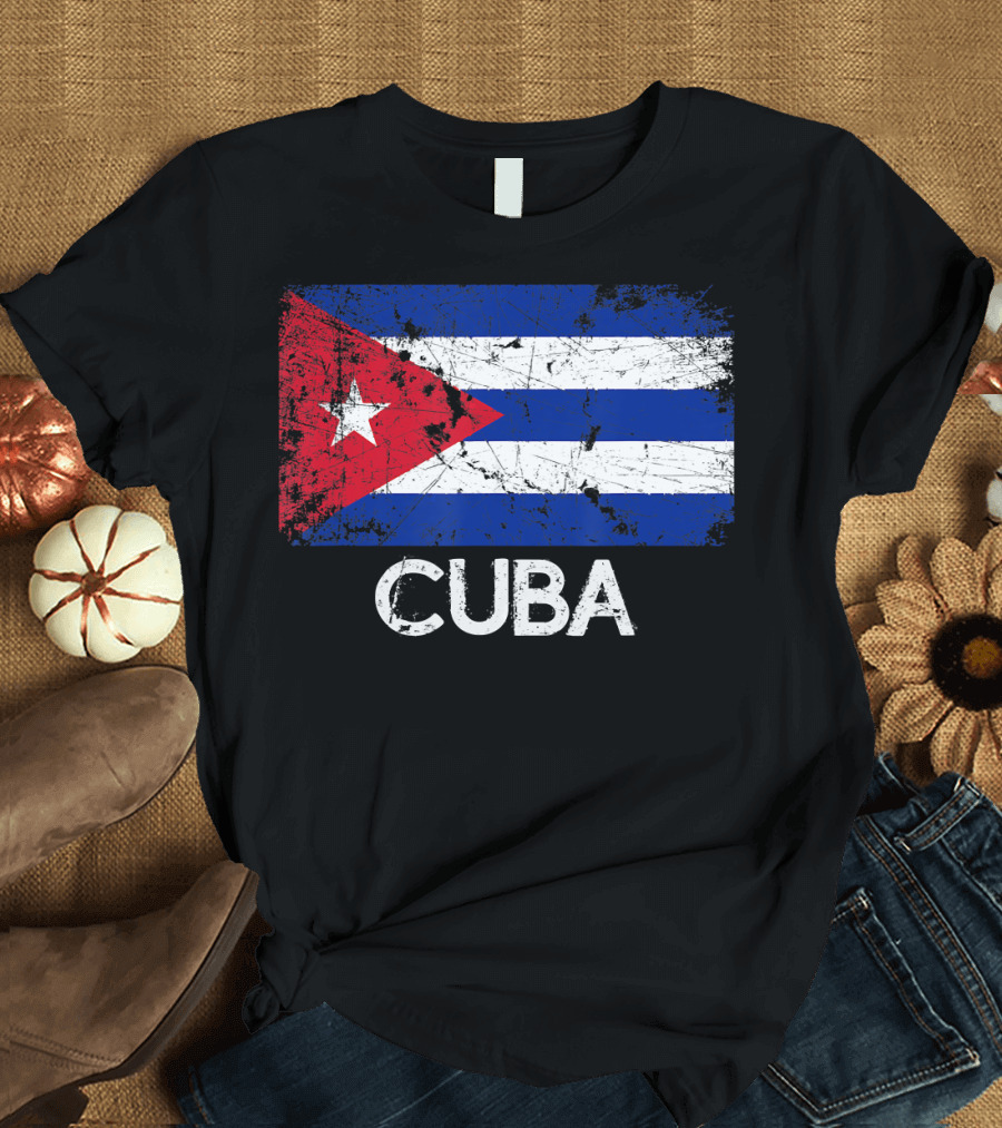 Cuban Flag Vintage Cuba T-Shirt
