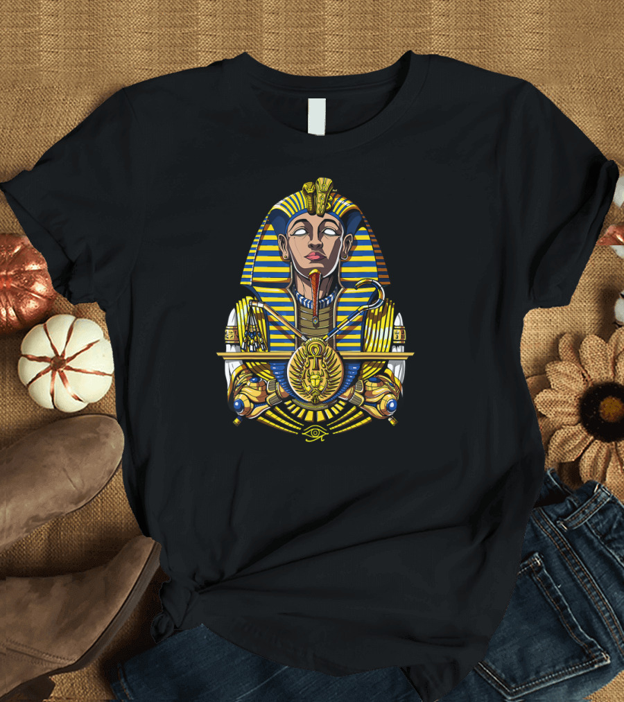 Egyptian Pharaoh Tutankhamun King Tut Arch Iconic Symbolic T-Shirt