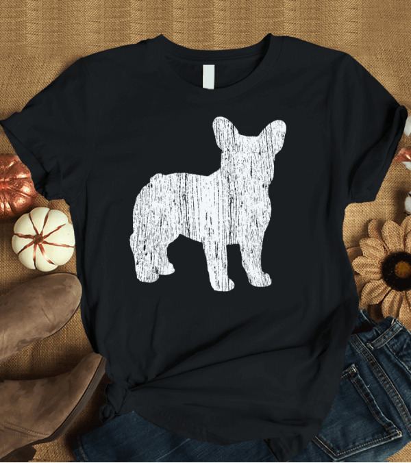 T-Shirt: French Bulldog Silhouette Frenchie Classic 耀 Allure T-Shirt French Bulldog Silhouette Frenchie Classic 耀 Allure T-Shirt