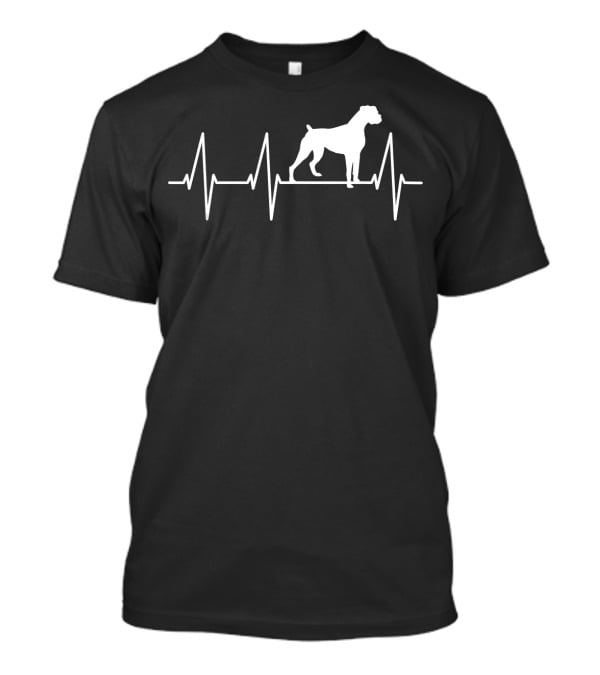 Funny Dog Heartbeat Boxer T-Shirt