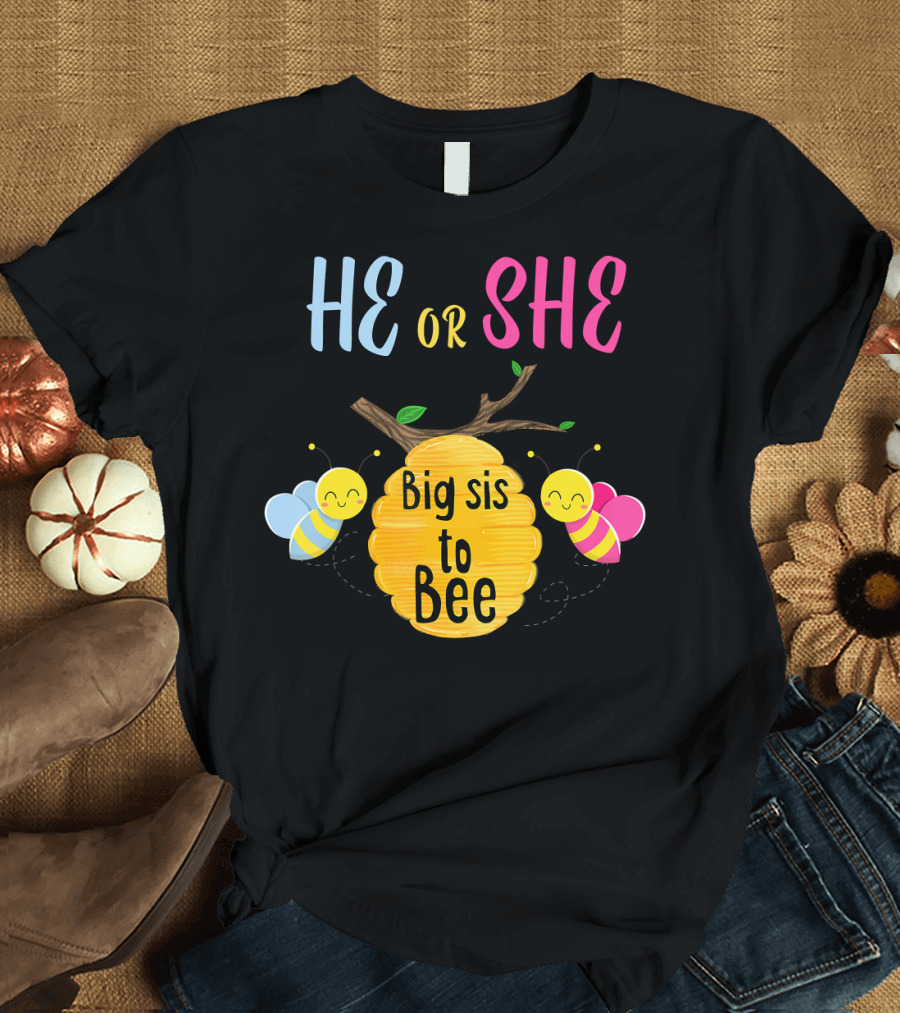 He or She Big Sis to Bee T-Shirt