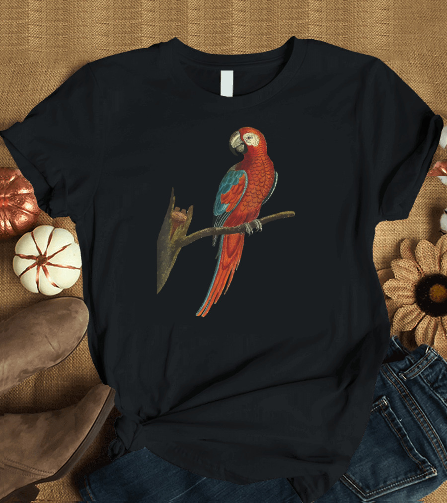 Hawaii Tropical Parrot Halloween Macaw Vibrant Vintage Bird T-Shirt