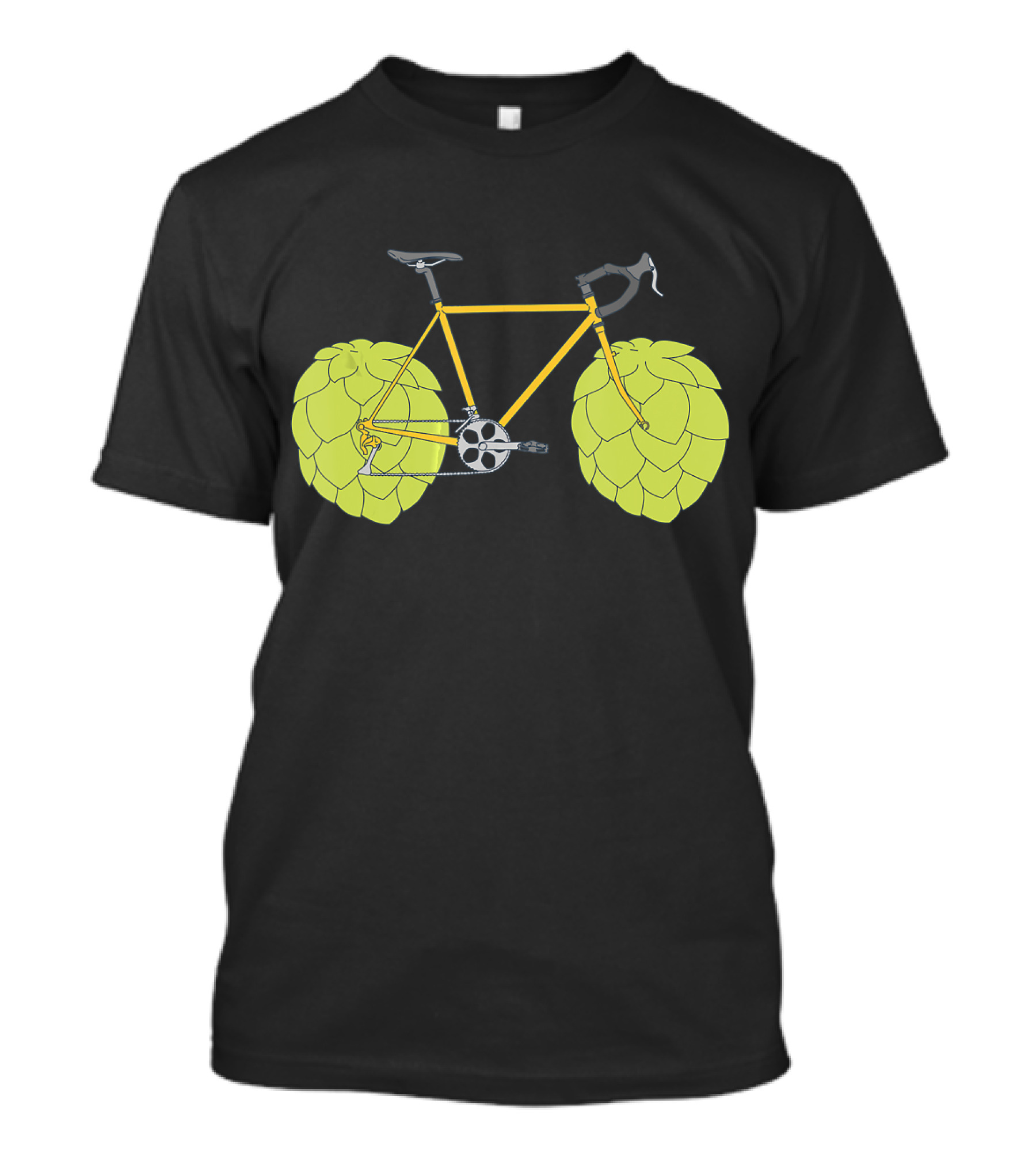 Hop Bike Beer Bicycle Cycle With Hops Wheels T-Shirt