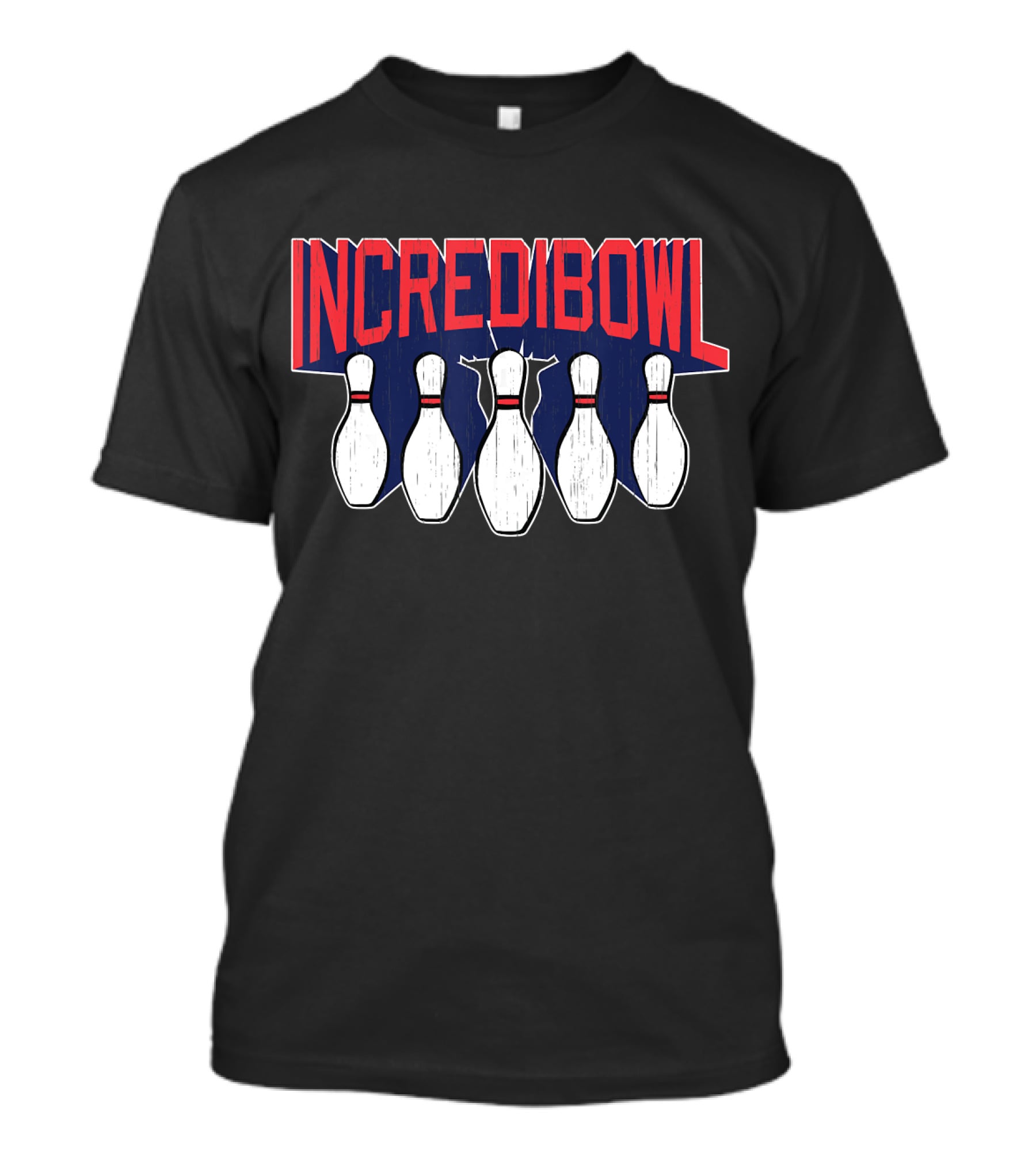 INCRIDIBOWL Expert Bowler Strike Bowling Pins T-Shirt