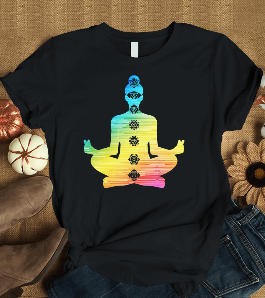 7 Chakras Meditation T-Shirt