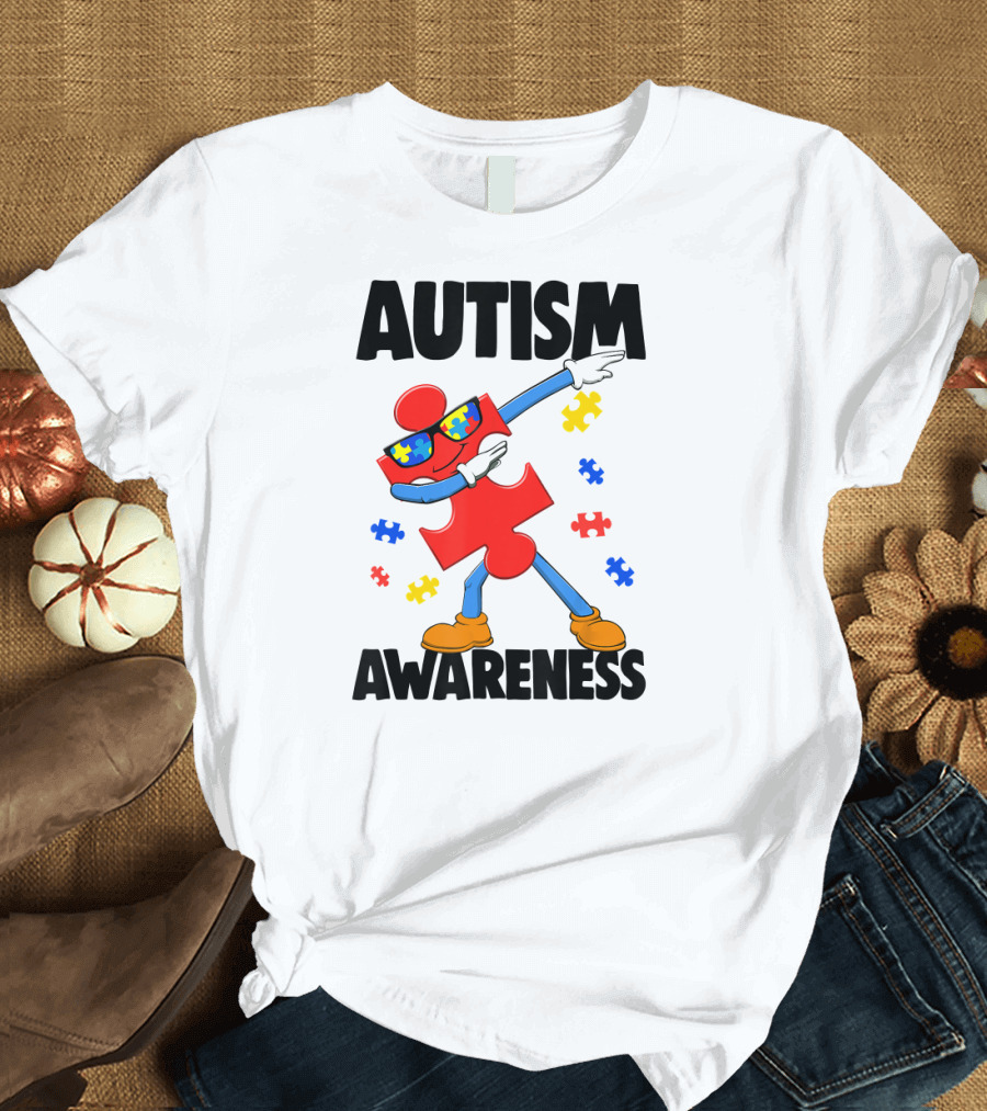 Autism Awareness Puzzle Piece Dance T-Shirt