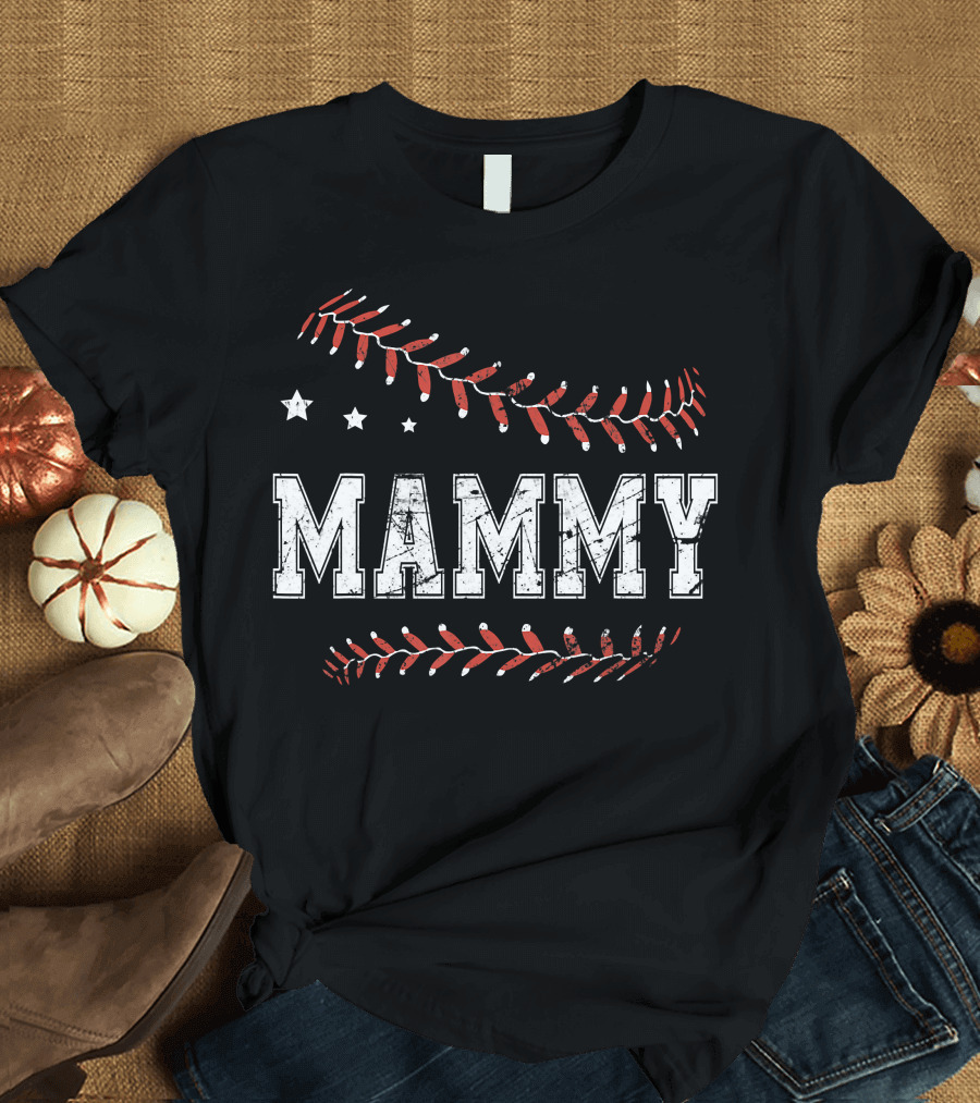 Mammy Baseball Softball Love T-Shirt