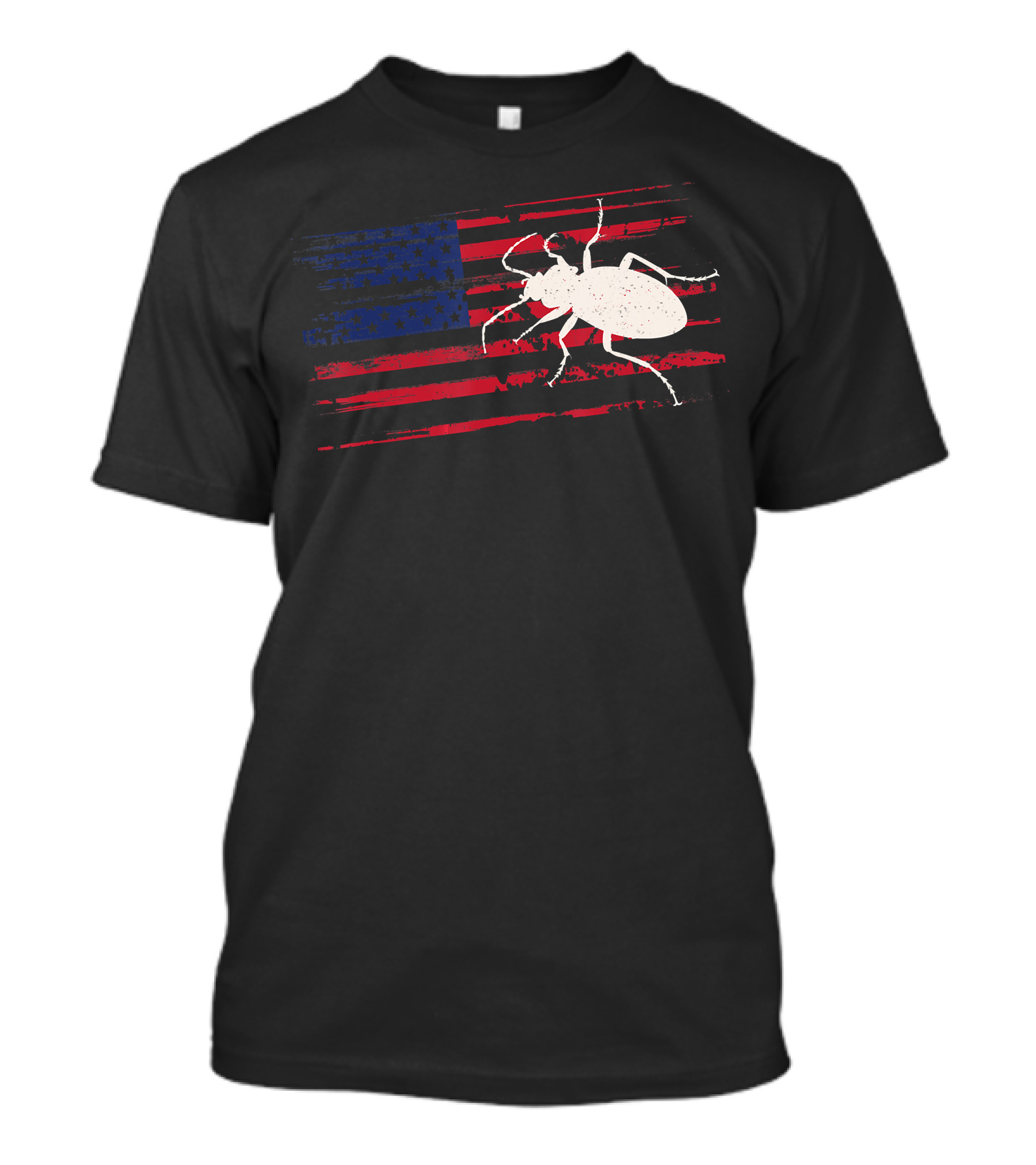 Beetle American Flag Ladybug USA T-Shirt