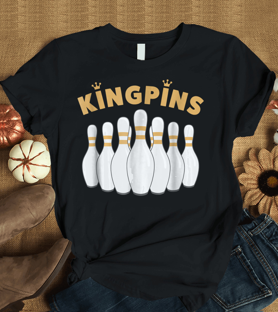 Kingpins Bowling Pin Crown T-Shirt