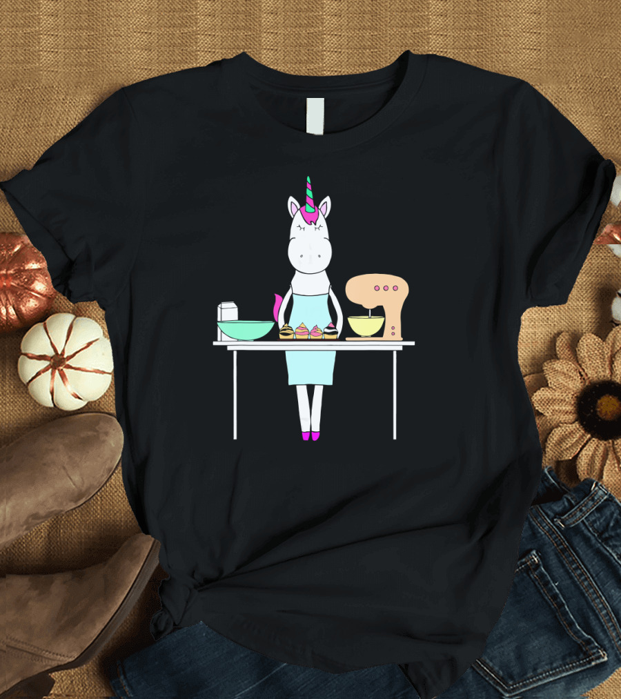Unicorn Baking Fun Lover T-Shirt