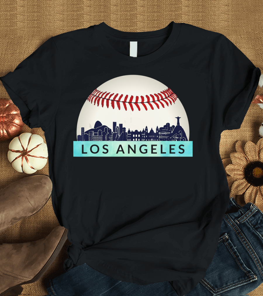 Los Angeles Baseball Skyline T-Shirt