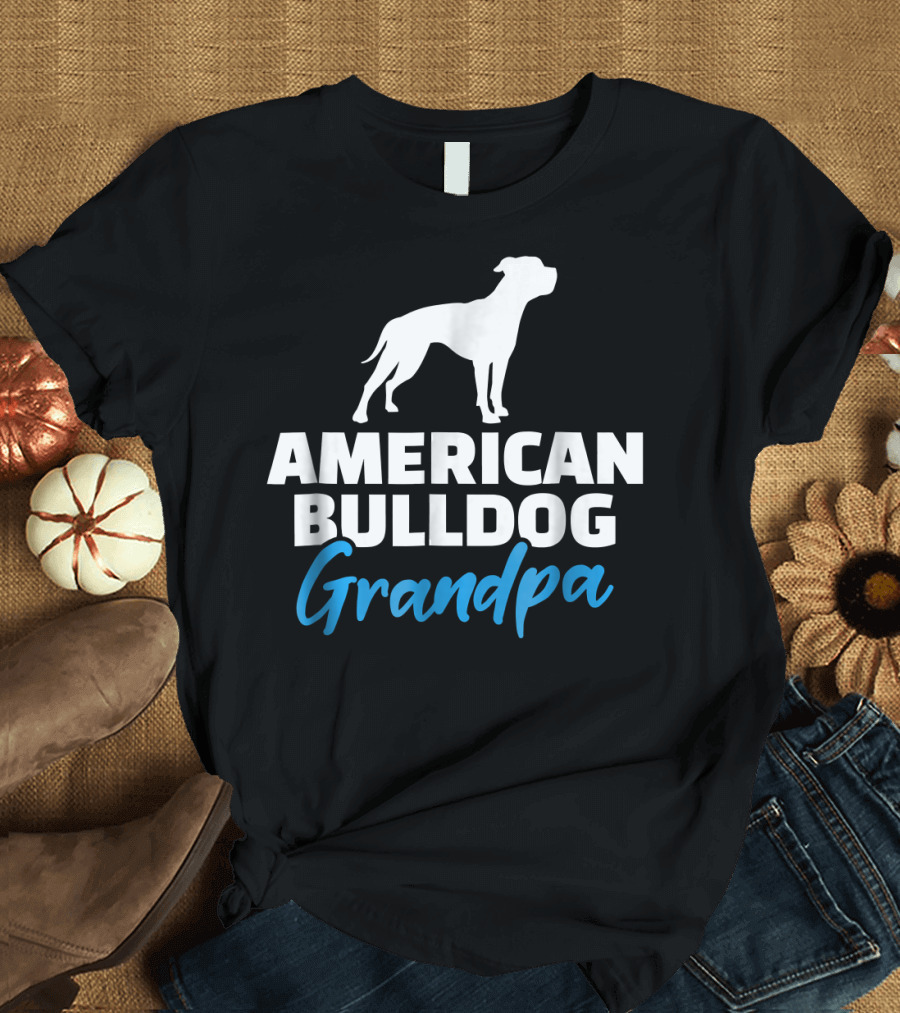 American Bulldog Grandpa T-Shirt
