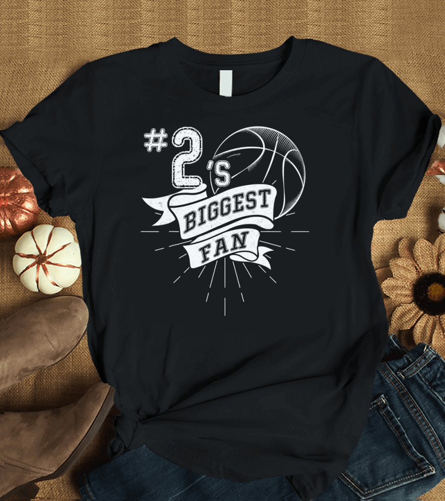 2's Biggest Fan Basketball Dad T-Shirt