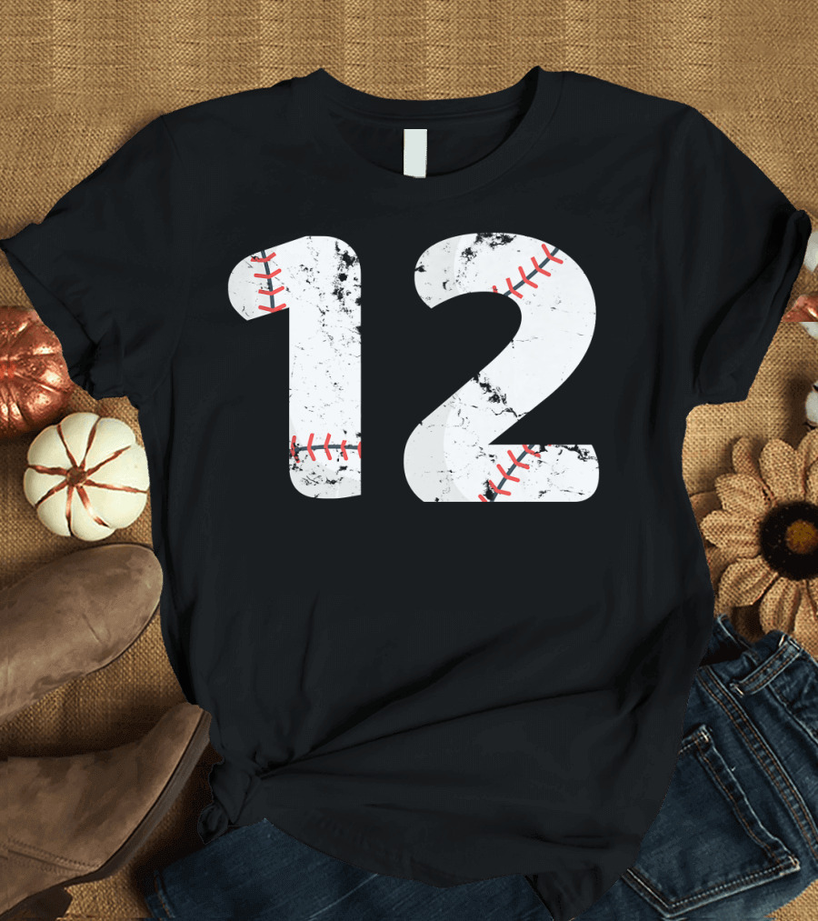 Number 12 Baseball T-Shirt