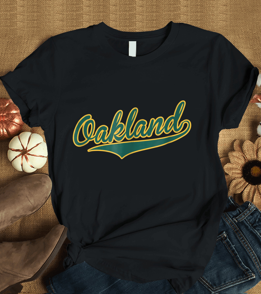 Oakland Baseball Script T-Shirt