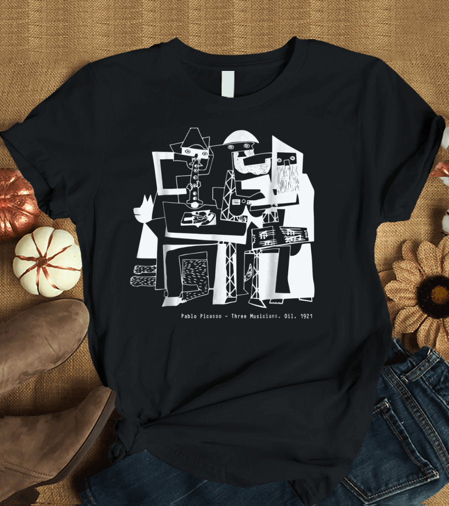 Pablo Picasso Three Musicians Oil 1921 T-Shirt