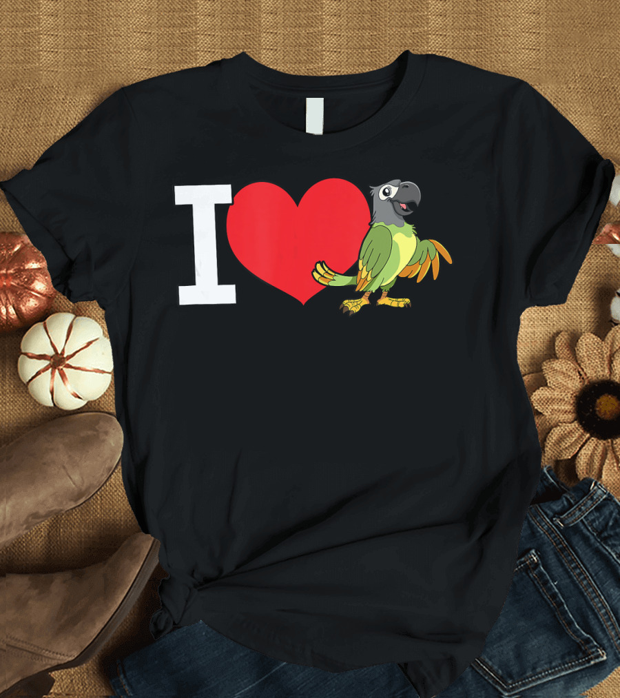 I Love Parrot Bird Pet Parrots T-Shirt
